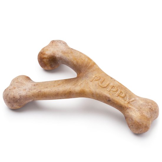 (image for) Benebone Wishbone Puppy Medium Bacon - Click Image to Close