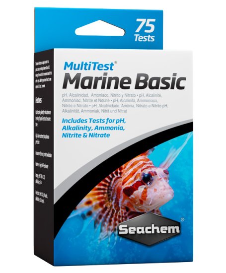 (image for) Seachem MultiTest Marine Basic 75 tests - Click Image to Close