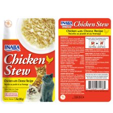 (image for) INABA Cat Pouch Stew 6x50g Chicken Cheese