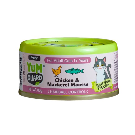 (image for) YumGuard Cat Wet 12x60g Adult Chicken Mackerel - Click Image to Close