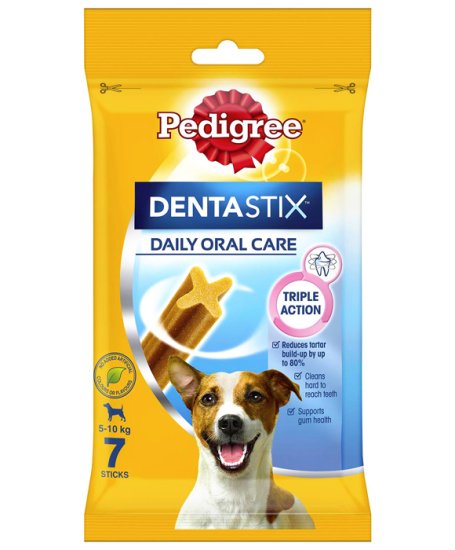 (image for) Pedigree Snacks Dentastix Small Dog 7Pack 5-10Kg - Click Image to Close