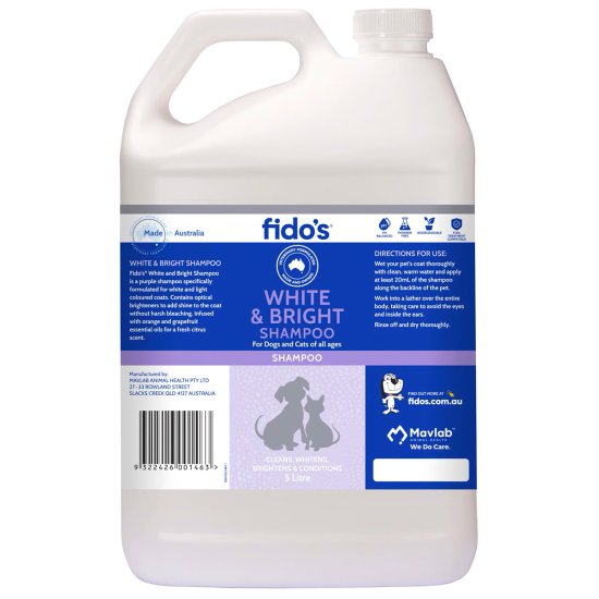 (image for) Fidos White Bright Shampoo 5L - Click Image to Close
