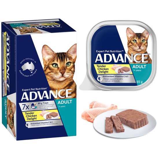 (image for) Advance Cat Wet Multipack 7x85g Adult Tender Chicken Delight - Click Image to Close