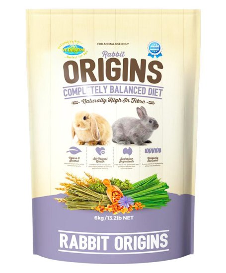 (image for) Vetafarm Origins Rabbit Diet 6kg - Click Image to Close