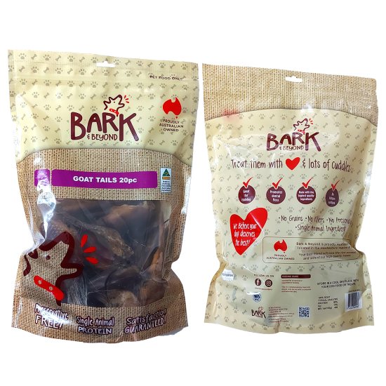 (image for) Bark Dried Goat Tails 20Pack - Click Image to Close
