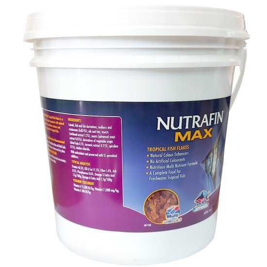 (image for) Nutrafin Max Tropical Fish Flakes 2kg Bucket - Click Image to Close