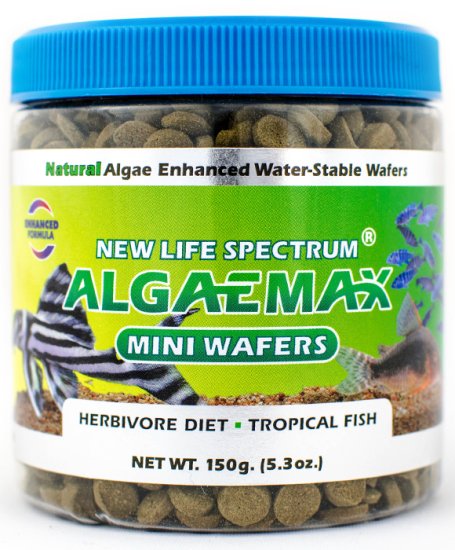 (image for) New Life Spectrum AlgaeMax Mini-Wafers Sinking (7.25mm-7.75mm) 150g - Click Image to Close