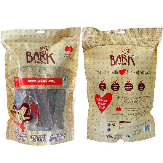 (image for) Bark Dried Jerky Beef 450g - Click Image to Close
