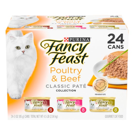 (image for) Fancy Feast Collection 24x85g Poultry Beef Pate - Click Image to Close