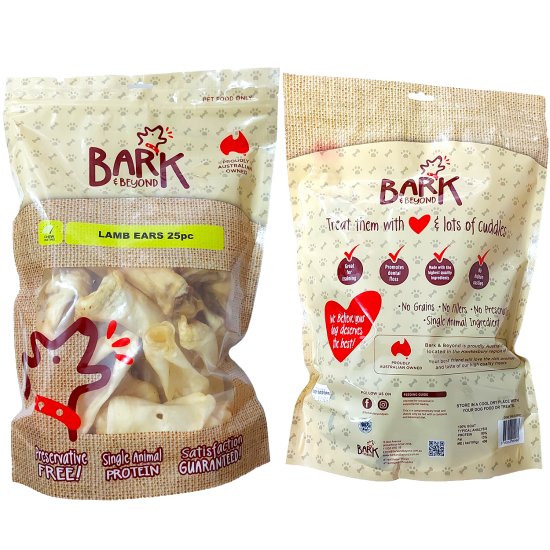 (image for) Bark Dried Lamb Ears 25Pack - Click Image to Close