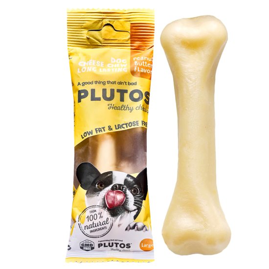 (image for) Plutos Healthy Chews Cheese Peanut Butter Large - Click Image to Close