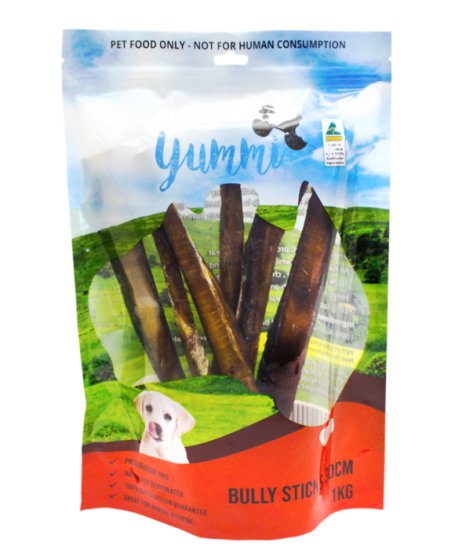 (image for) Yummi Bully Stick 10cm 100g (Varies Between 7-10 Pack) - Click Image to Close