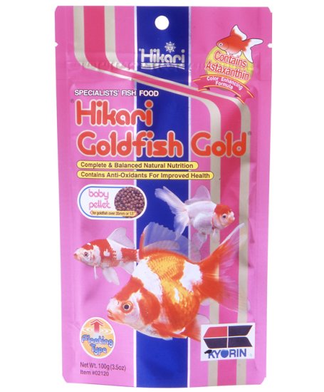 (image for) Hikari Goldfish Gold Baby 100g - Click Image to Close