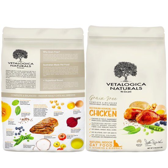 (image for) Vetalogica Cat Grain Free Indoor Chicken 3Kg - Click Image to Close