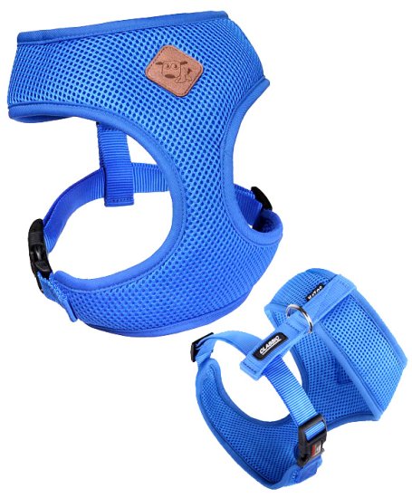 (image for) Kazoo Classic Soft Walking Harness Blue M - Click Image to Close