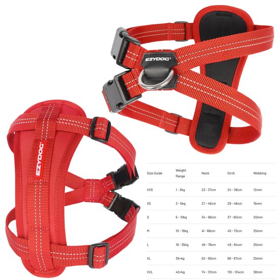 (image for) Ezydog Essential Harness CP 2XS Red - Click Image to Close