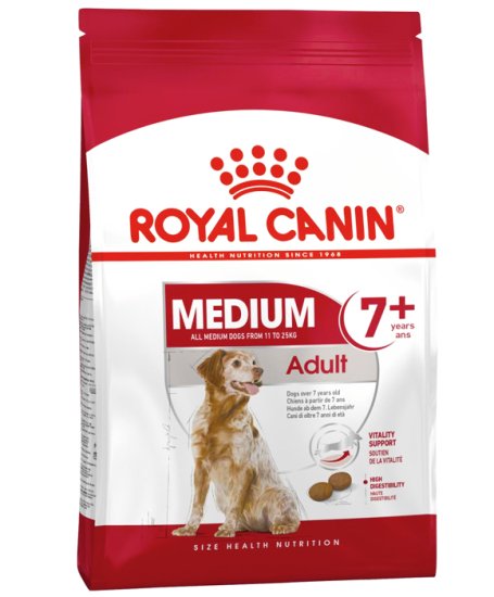 (image for) Royal Canin Dog Medium Adult 7+ 15Kg - Click Image to Close