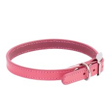 (image for) Beaupets Collar Leather Patent Plain 40Cm Pink