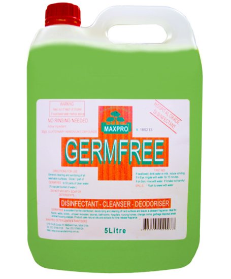 (image for) Maxpro Germ Free Discinfectant Eucalyptus 5L - Click Image to Close