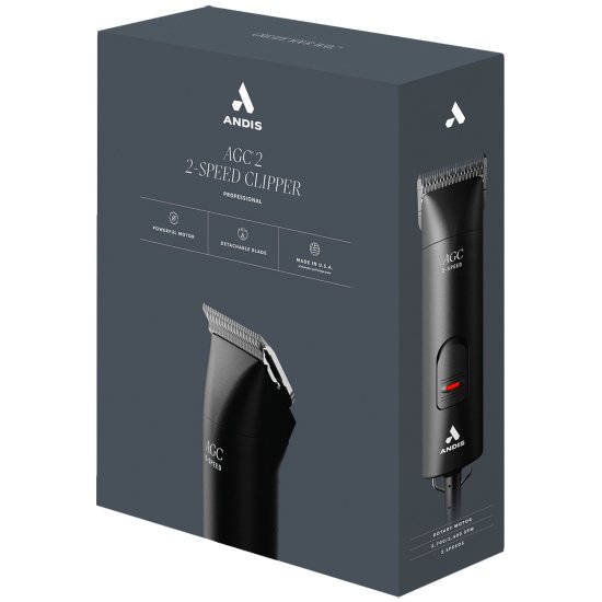 (image for) Andis SuperDuty AGC2 Brushless Pro Grade Pet Clipper 2 Speed Black - Click Image to Close
