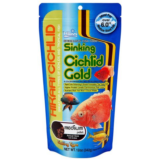 (image for) Hikari Sinking Cichlid Gold Medium 342g - Click Image to Close