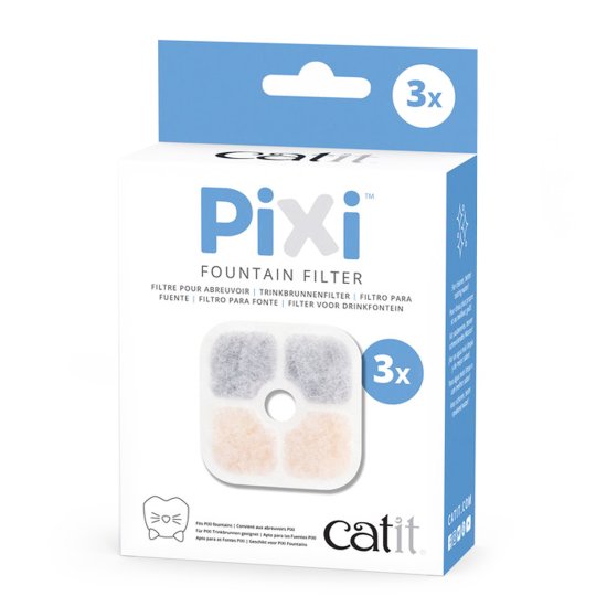 (image for) Catit Pixi Cat Fountain Filter Cartridge 3Pack - Click Image to Close