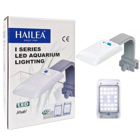 (image for) Hailea LED Mini Aquarium Lamp With Clamp LT28 2.0W White Light - Click Image to Close