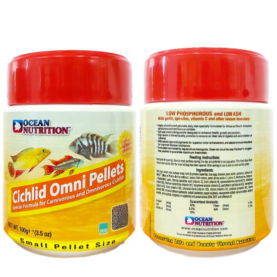 (image for) Ocean Nutrition Cichlid Omni Small Pellets 100g - Click Image to Close