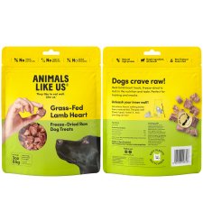 (image for) Animals Like Us Dog Dried Treats 85g Lamb Heart