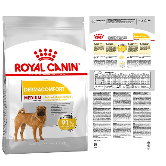 (image for) Royal Canin Dog Medium Dermacomfort 12Kg - Click Image to Close