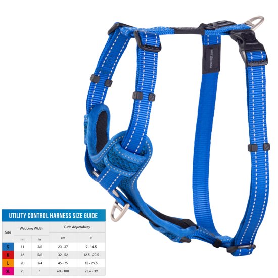 (image for) Rogz Harness Control Blue Medium - Click Image to Close