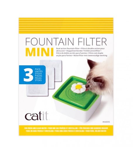 (image for) Catit 2.0 Cat Senses Flower Water Fountain Mini Refill Catridges 3Pack - Click Image to Close