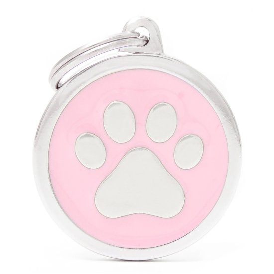 (image for) MYF Tag Classic Paw Pink Large - Click Image to Close