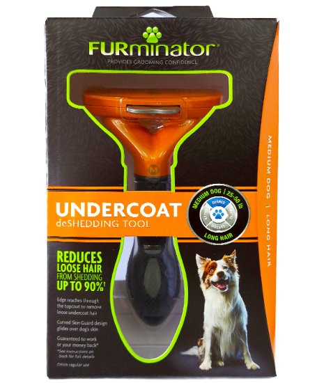 (image for) Furminator Box Deshedding Tool Dogs Medium Long Hair - Click Image to Close