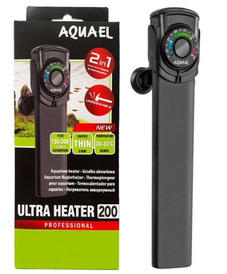(image for) Aquael Ultra Heater 200W for 130-200L Tanks - Click Image to Close