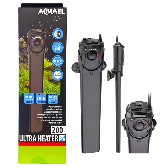 (image for) Aquael Ultra Heater 200W for 130-200L Tanks - Click Image to Close