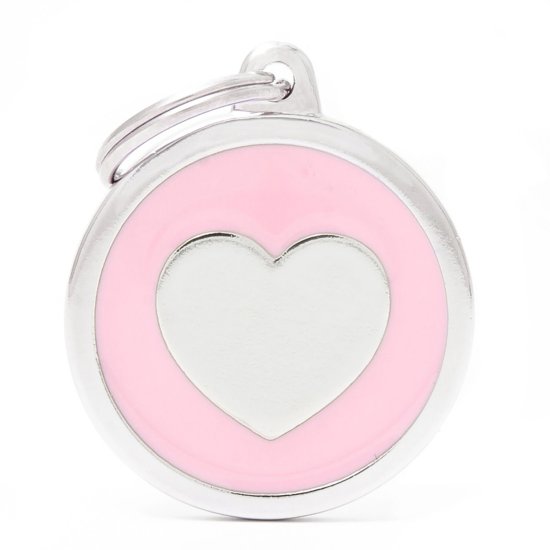 (image for) MYF Tag Classic Heart Pink - Click Image to Close