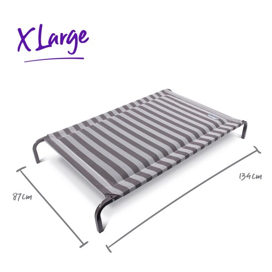 (image for) Kazoo Dog Bed Pillow Classic Grey White Xlarge 129x86cm - Click Image to Close