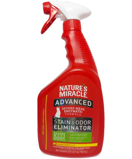 (image for) Natures Miracle Cat Advanced Formula Stain Odor Remover 946ml - Click Image to Close