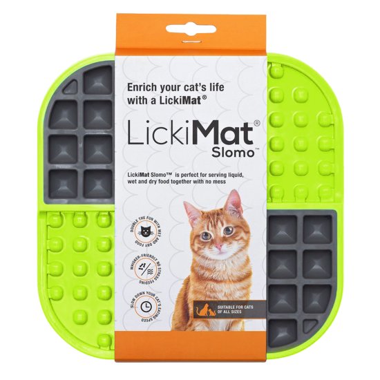 (image for) LickiMat Cat Slomo Green - Click Image to Close