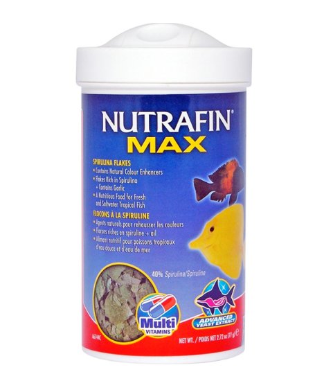 (image for) Nutrafin Max Tropical Spirulina Flakes 77gm - Click Image to Close