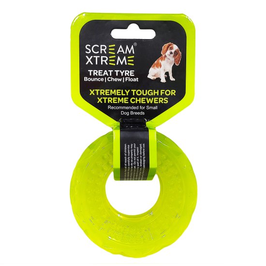 (image for) Scream Treat Tyre Small 9cm Green - Click Image to Close