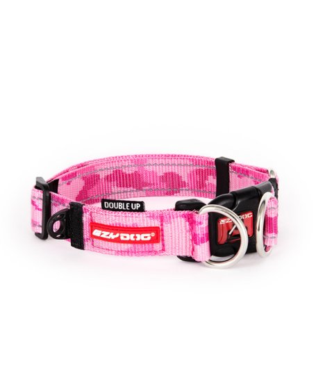 (image for) Ezydog Collar Double Up L Pink Camo - Click Image to Close