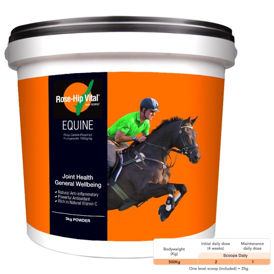(image for) Rose-Hip Vital Equine 3kg - For Horses Joint Health - Click Image to Close