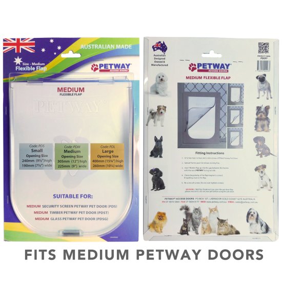 (image for) Petway Pet Door Flexible Flap Medium - Click Image to Close