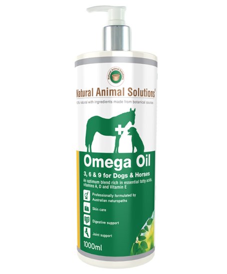 (image for) Natural Animal Solutions Omega 3 6 9 Oil Dogs/Horses 1L - Click Image to Close