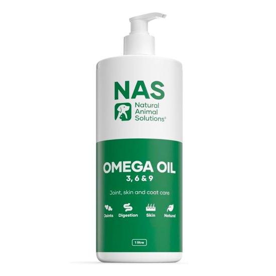 (image for) Natural Animal Solutions Omega 3 6 9 Oil Dogs/Horses 1L - Click Image to Close