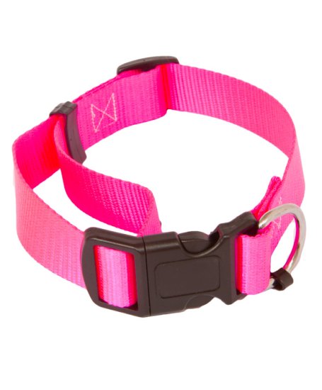 (image for) Beaupets Collar Polyware Adjustable 40-60Cm Pink - Click Image to Close