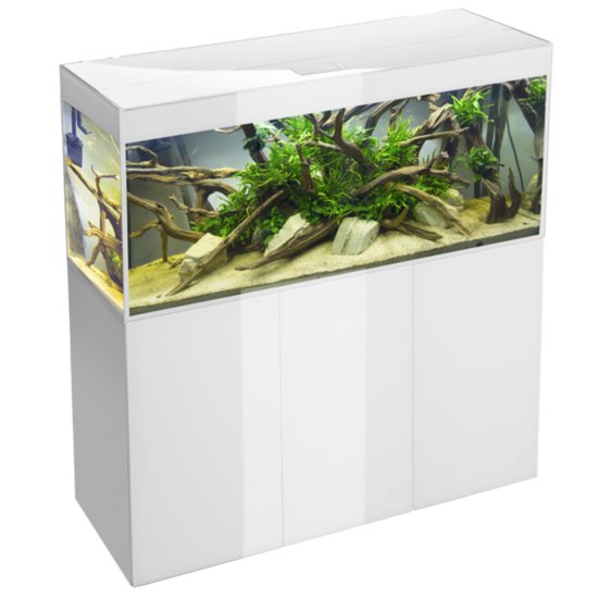 (image for) Aquael Aquarium Set Glossy 80 White 80x35x54cm 125L - Click Image to Close