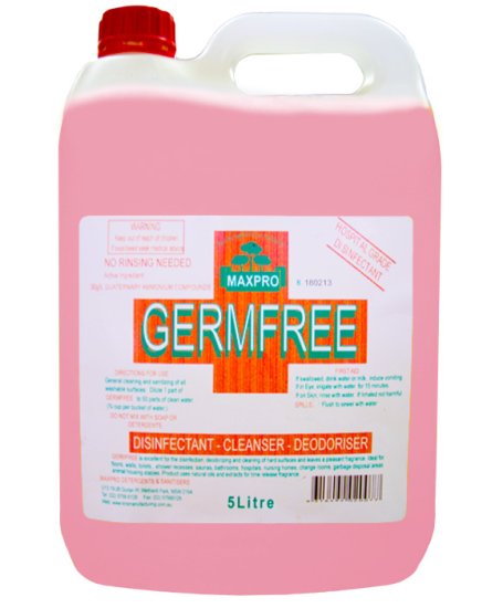 (image for) Maxpro Germ Free Discinfectant Exit Odour 5L - Click Image to Close